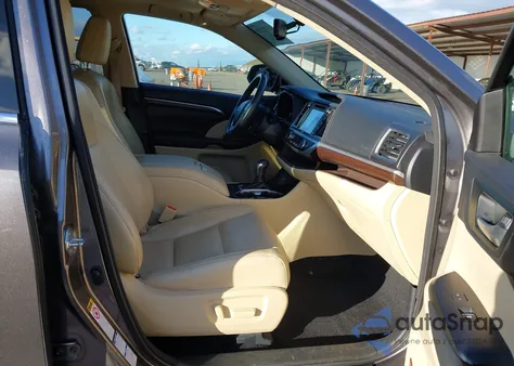 2015 Toyota Highlander Limited V6 from USA, damaged, VIN 5TDDKRFH8FS090632